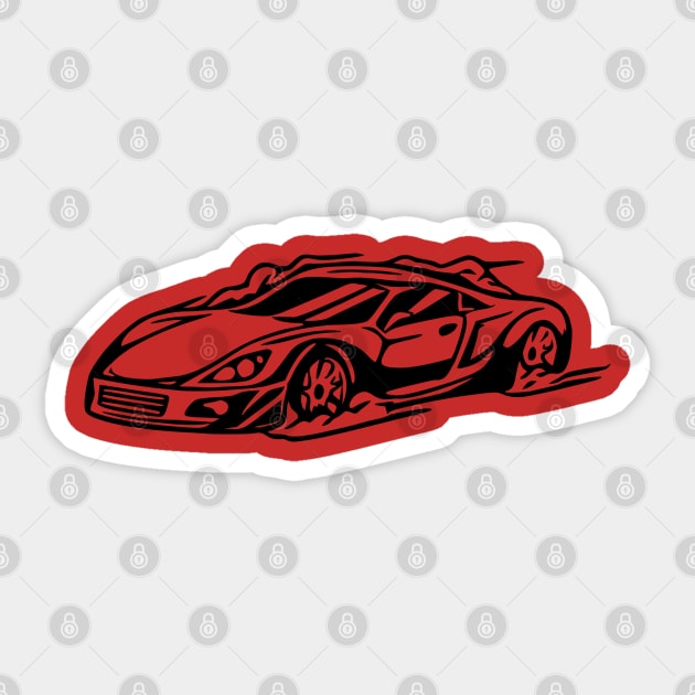 Race Car Sticker by KayBee Gift Shop